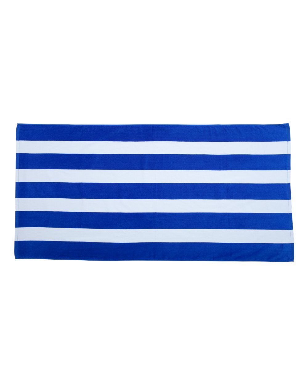 Carmel Towel Company Cabana Stripe Velour Beach Towel. C3060S - Royal