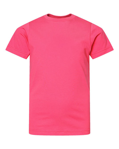 LAT Youth Fine Jersey Tee. 6101 - Hot Pink