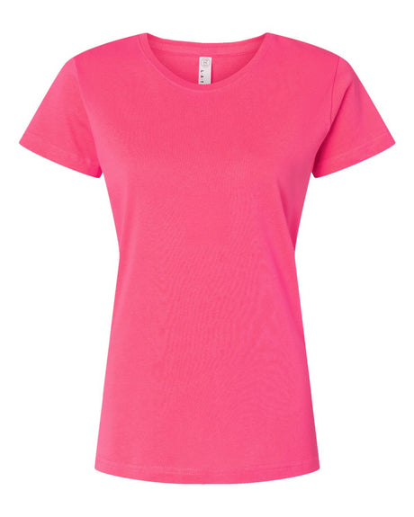 LAT Women's Fine Jersey Tee. 3516 - Hot Pink