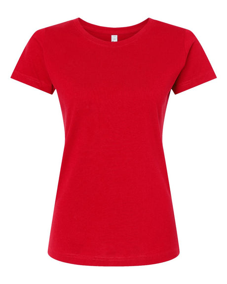 LAT Women's Fine Jersey Tee. 3516 - Red