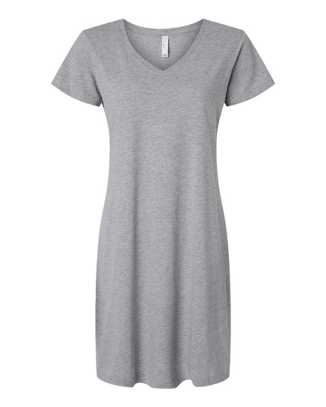 LAT Women's Fine Jersey V-Neck Coverup. 3522 - Heather