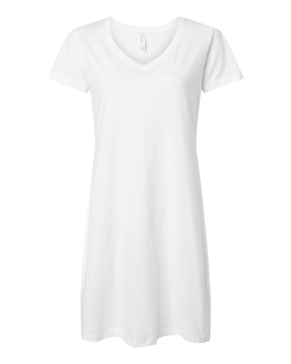 LAT Women's Fine Jersey V-Neck Coverup. 3522 - White