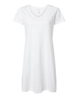 LAT Women's Fine Jersey V-Neck Coverup. 3522 - White