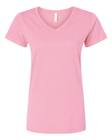 LAT Women's Fine Jersey V-Neck Tee. 3507 - Pink