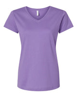 LAT Women's Fine Jersey V-Neck Tee. 3507 - Lavender