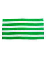 Carmel Towel Company Cabana Stripe Velour Beach Towel. C3060S - Kelly