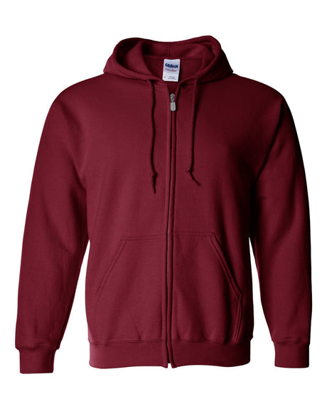 Gildan Unisex Heavy Blend™ Full-Zip Hooded Sweatshirt. 18600 - Cardinal Red
