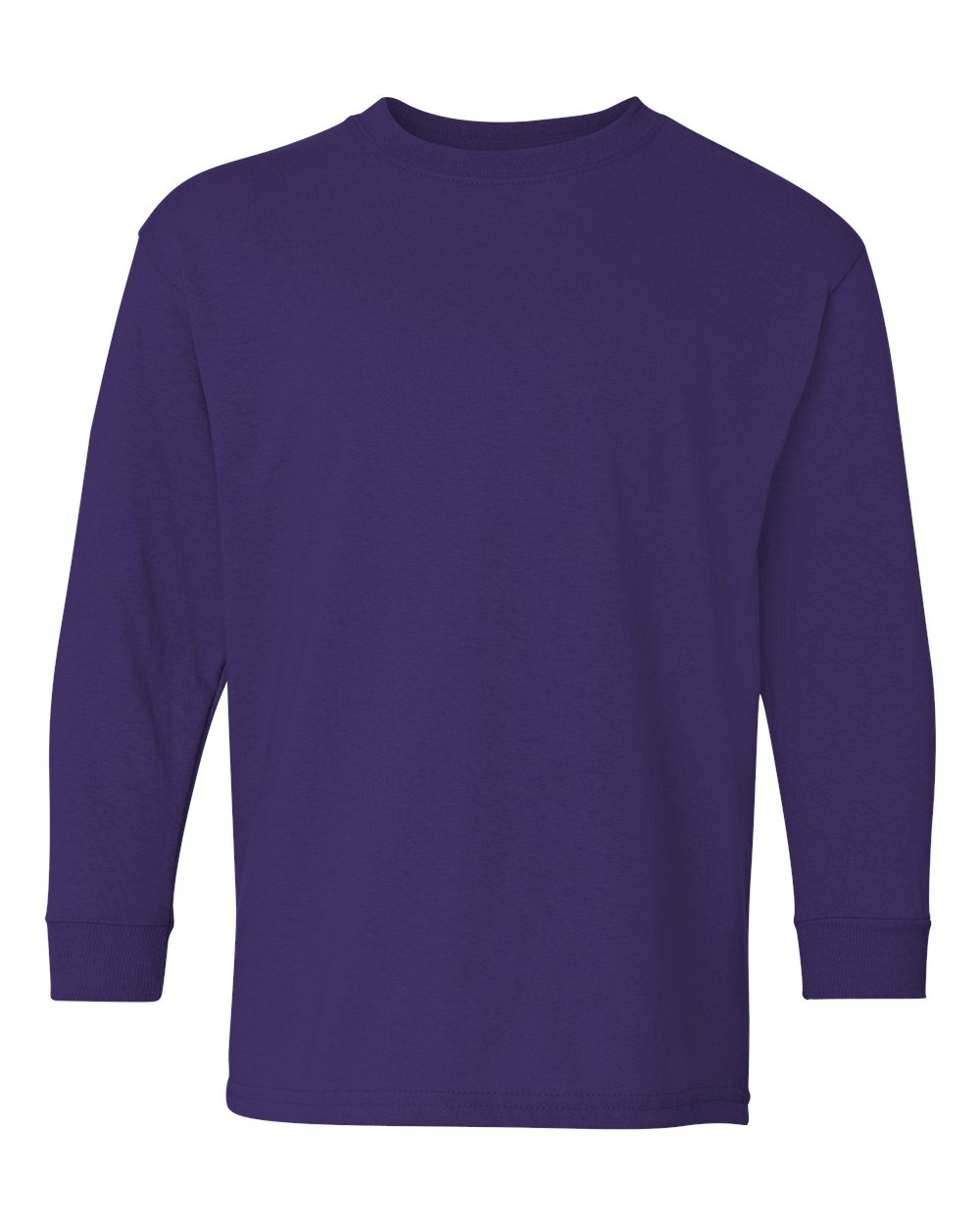 Gildan Youth Heavy Cotton™ Long Sleeve T-Shirt. 5400B - Purple