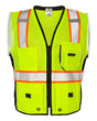 Kishigo Unisex Premium Black Series® Heavy-Duty Vest. 1513-1514 - Lime