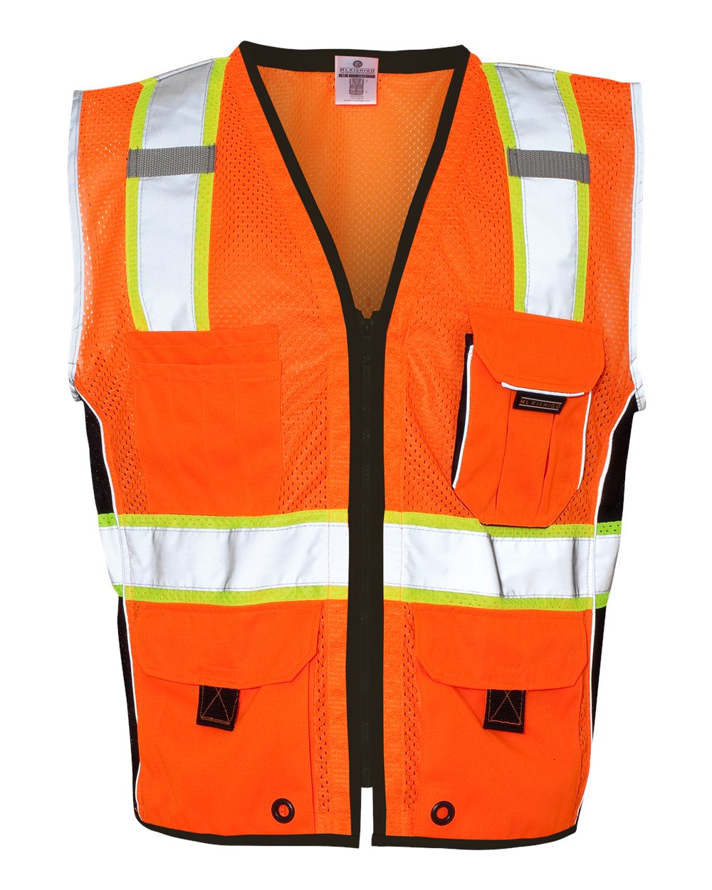 Kishigo Unisex Premium Black Series® Heavy-Duty Vest. 1513-1514 - Orange