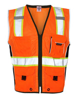 Kishigo Unisex Premium Black Series® Heavy-Duty Vest. 1513-1514 - Orange
