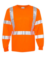 Kishigo Unisex Long Sleeve Class 3 T-Shirt. 9145-9146 - Orange