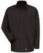 Dickies Men's Tall Long Sleeve Work Shirt. WS10T - Black