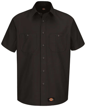 Dickies Men's Short Sleeve Work Shirt. WS20 - Black