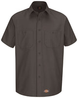 Dickies Men's Short Sleeve Work Shirt. WS20 - Charcoal