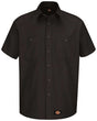 Dickies Men's Tall Short Sleeve Work Shirt. WS20T - Black