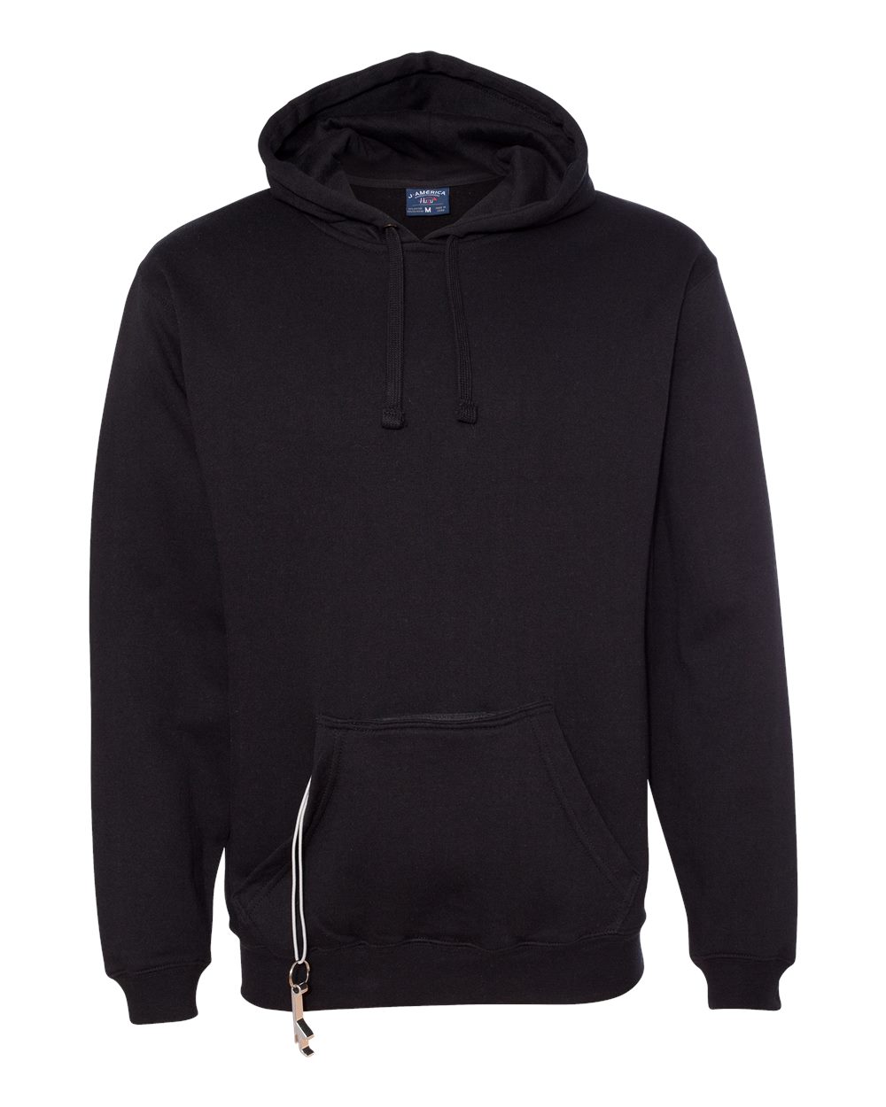 J. America Men's Tailgate Hooded Sweatshirt. 8815 - Black