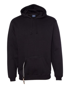 J. America Men's Tailgate Hooded Sweatshirt. 8815 - Black