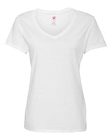 Hanes Women's Perfect-T V-Neck T-Shirt. S04V - White