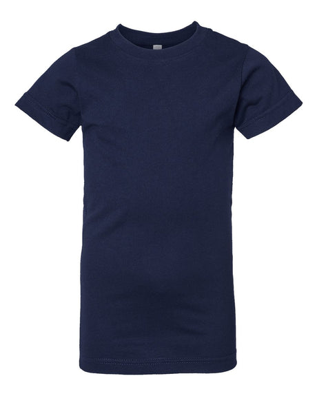LAT Girls' Fine Jersey Tee. 2616 - Navy