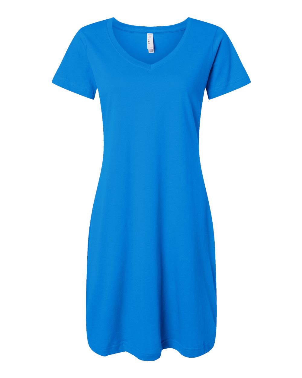 LAT Women's Fine Jersey V-Neck Coverup. 3522 - Cobalt