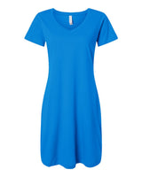 LAT Women's Fine Jersey V-Neck Coverup. 3522 - Cobalt