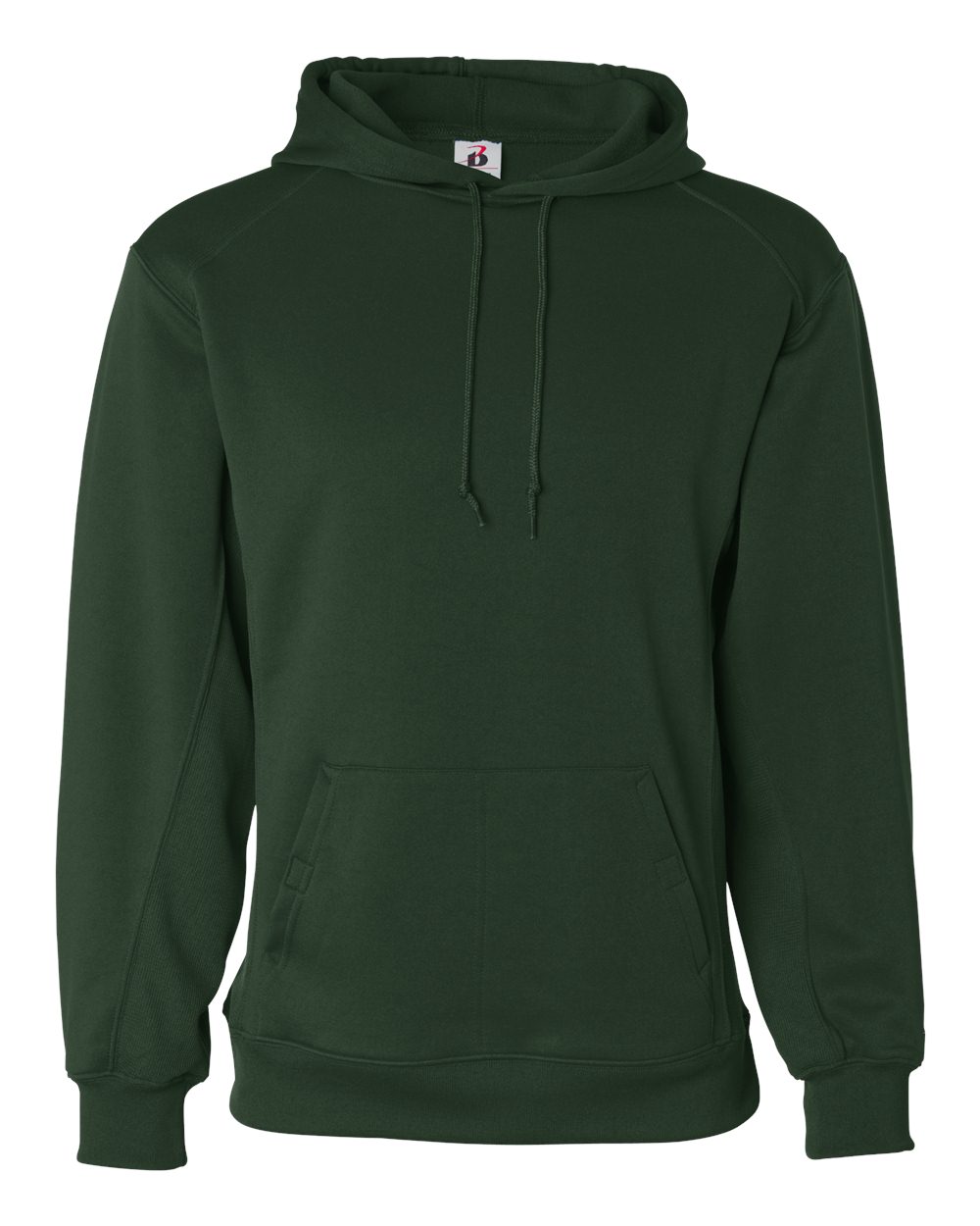 Badger Men's Performance Fleece Hooded Sweatshirt. 1454 - Forest