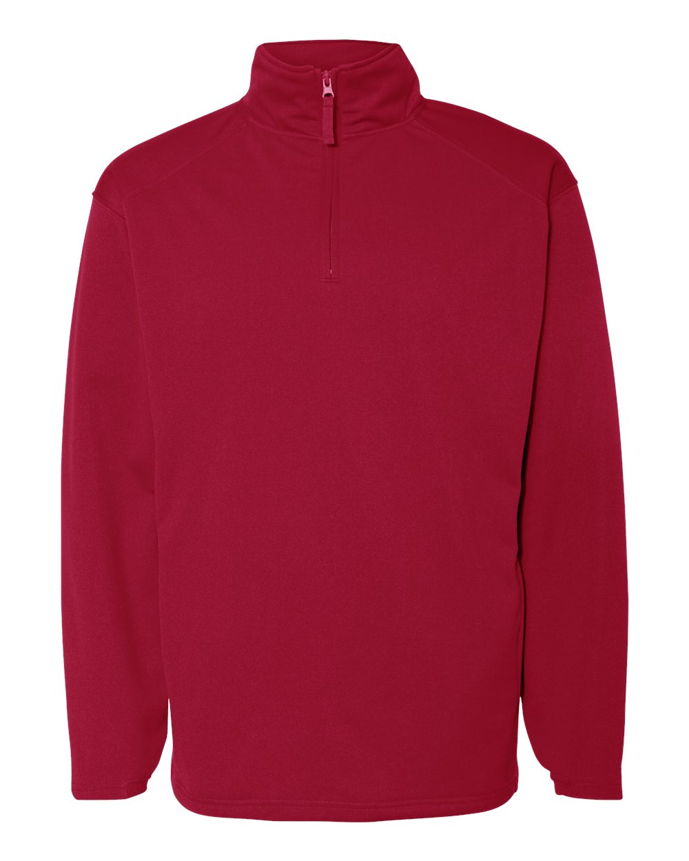 Badger Men's Performance Quarter-Zip Pullover. 1480 - Red