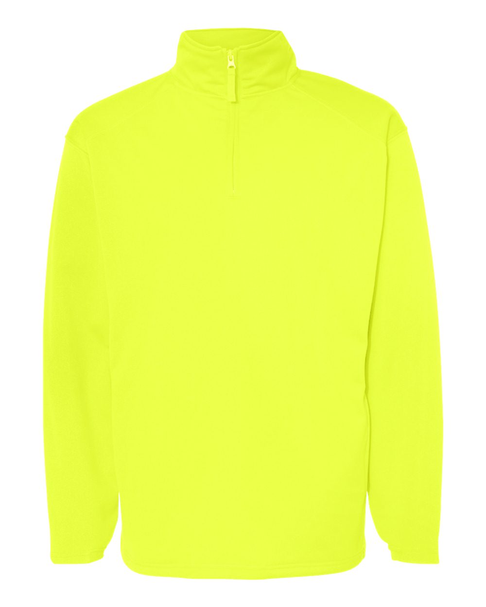 Badger Men's Performance Quarter-Zip Pullover. 1480 - Safety Yellow