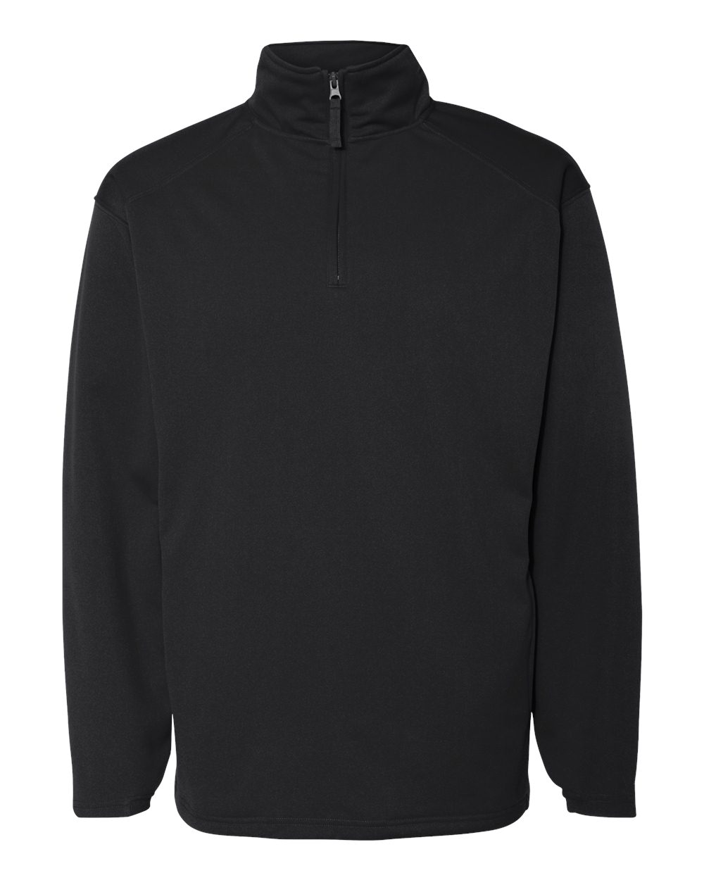 Badger Men's Performance Quarter-Zip Pullover. 1480 - Black