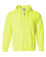 Gildan Unisex Heavy Blend™ Full-Zip Hooded Sweatshirt. 18600 - Safety Green