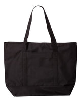Liberty Bags Bay View Giant Zippered Tote. 7006 - Black/ Black
