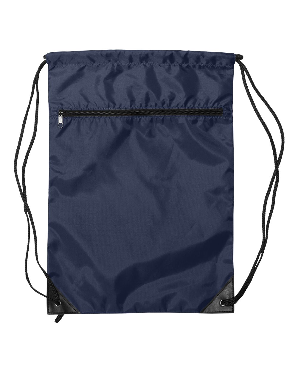 Liberty Bags Zippered Drawstring Backpack. 8888 - Navy