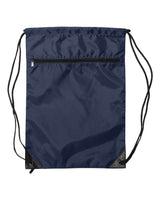Liberty Bags Zippered Drawstring Backpack. 8888 - Navy