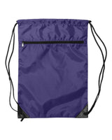 Liberty Bags Zippered Drawstring Backpack. 8888 - Purple