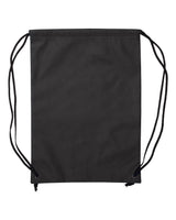 Liberty Bags Non-Woven Drawstring Backpack. A136 - Black
