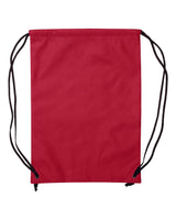 Liberty Bags Non-Woven Drawstring Backpack. A136 - Red
