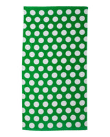 Carmel Towel Company Polka Dot Velour Beach Towel. C3060P - Kelly