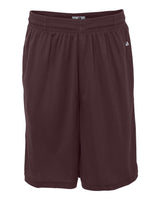 Badger Men's B-Core 10" Shorts with Pockets. 4119 - Maroon