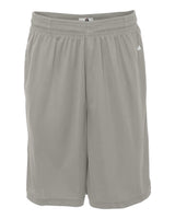 Badger Men's B-Core 10" Shorts with Pockets. 4119 - Silver