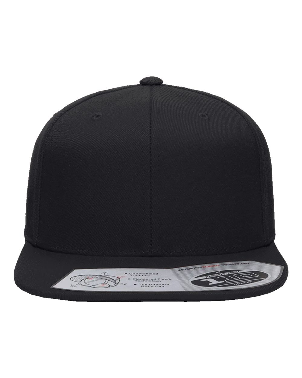 Flexfit 110® Snapback Cap. 110F - Black