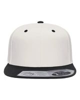 Flexfit 110® Snapback Cap. 110F - Natural/ Black