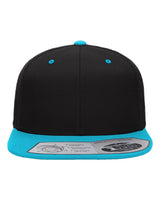 Flexfit 110® Snapback Cap. 110F - Black/ Teal