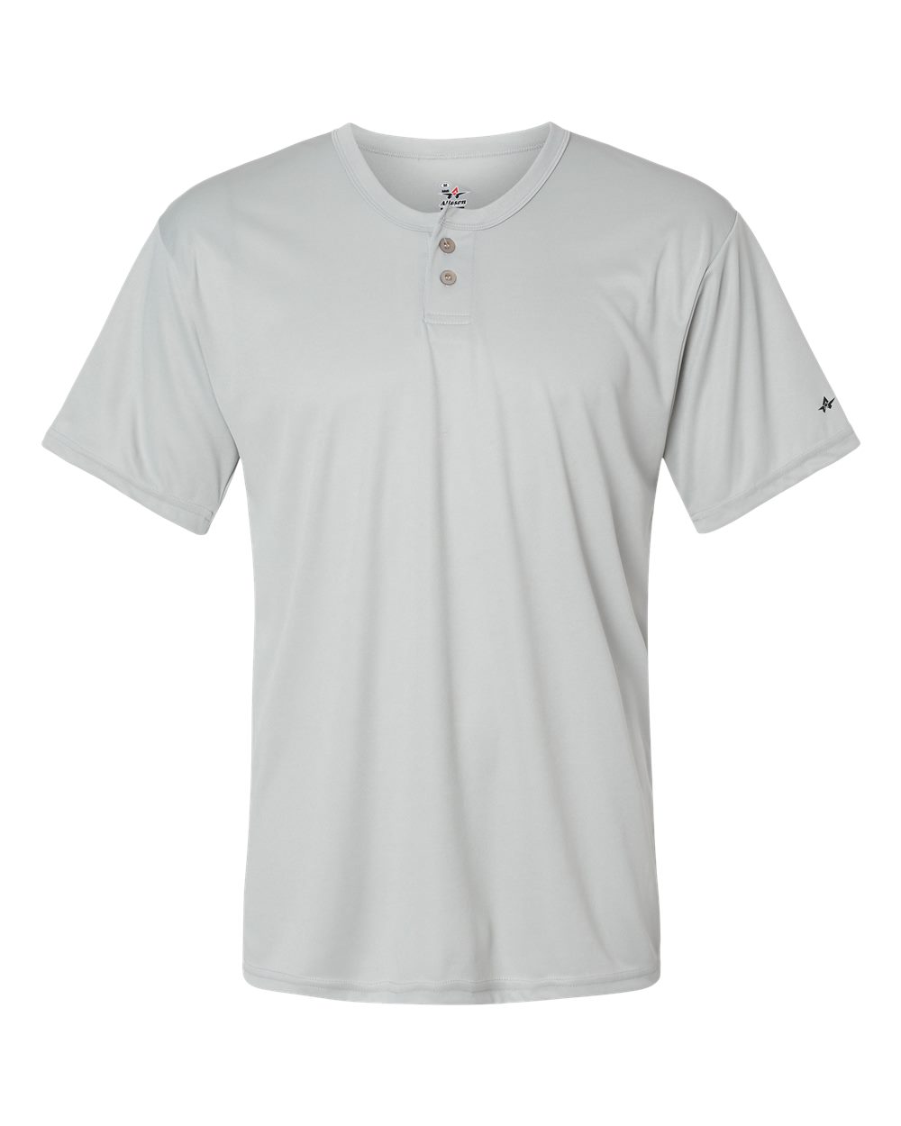 Alleson Athletic Men's B-Core Placket Jersey. 7930 - Silver