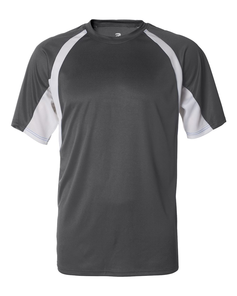 Badger Men's B-Core Hook T-Shirt. 4144 - Graphite/ White