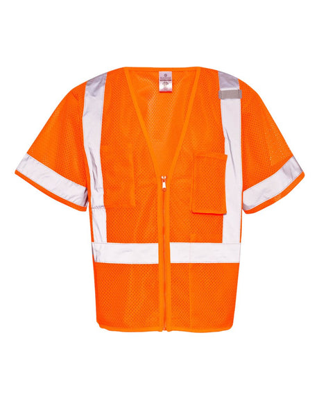 Kishigo Unisex Class 3 Economy Vest. 1264-1265 - Orange