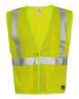 Kishigo Men's Flame Resitant Breathable Mesh Vest. FM389 - Lime