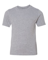 Next Level Youth Cotton Tee. 3310 - Heather Grey