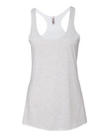 Next Level Women’s Triblend Racerback Tank. 6733 - Heather White