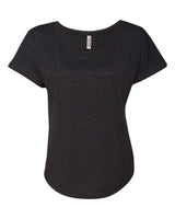 Next Level Women’s Triblend Dolman Tee. 6760 - Vintage Black
